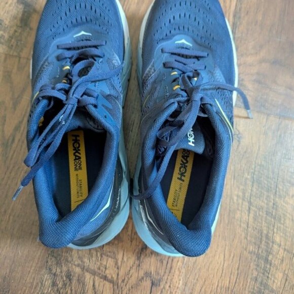 Hoka One One Arahi 5 Rubber-Trimmed Mesh Running Sneakers - Blue Size 9 2E-Wide